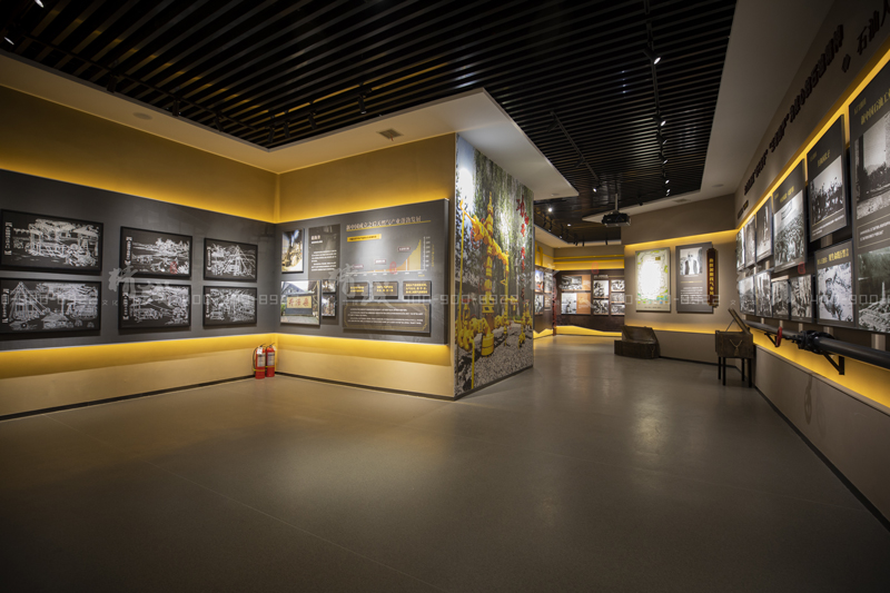 油田香蕉视频免费下载APP施工|陕参一井展览馆案例