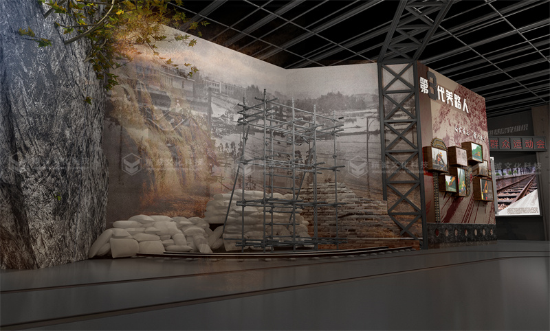 巴山精神纪念馆设计-文博类展厅设计 巴山精神纪念馆设计-文博类展厅设计